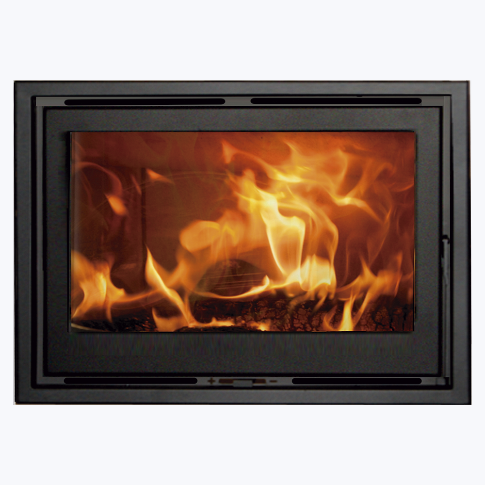 Каминная топка закрытая дровяная с системой чистого стекла и вермикулитовой футеровкой Panadero Insert CB Ecodesign