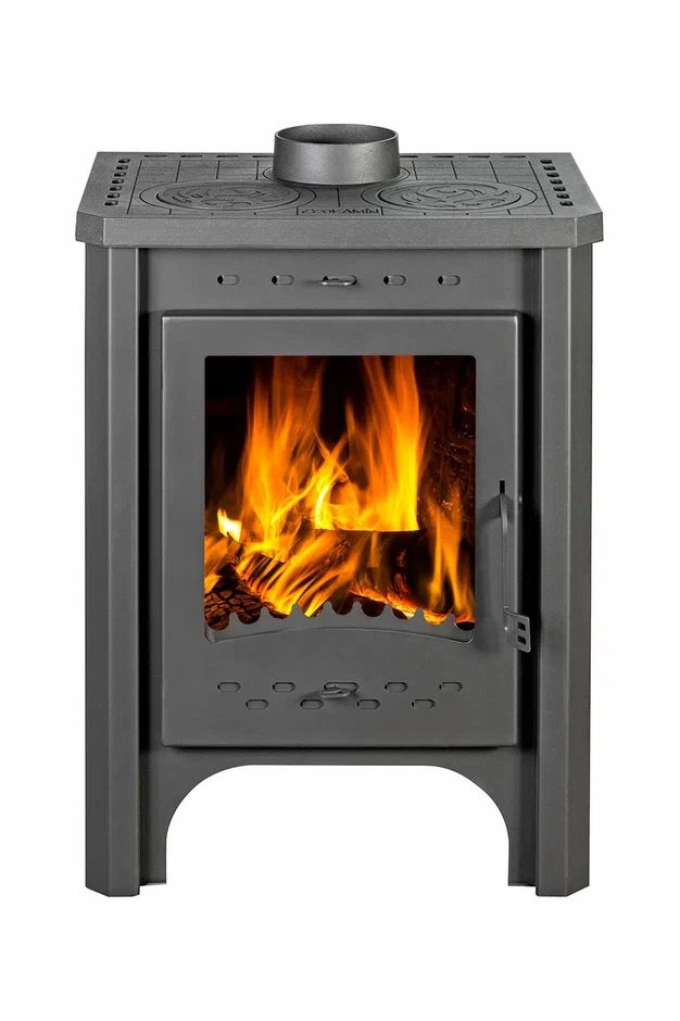 Печь-камин отопительно-варочная с плитой EcoKamin Бавария 171661