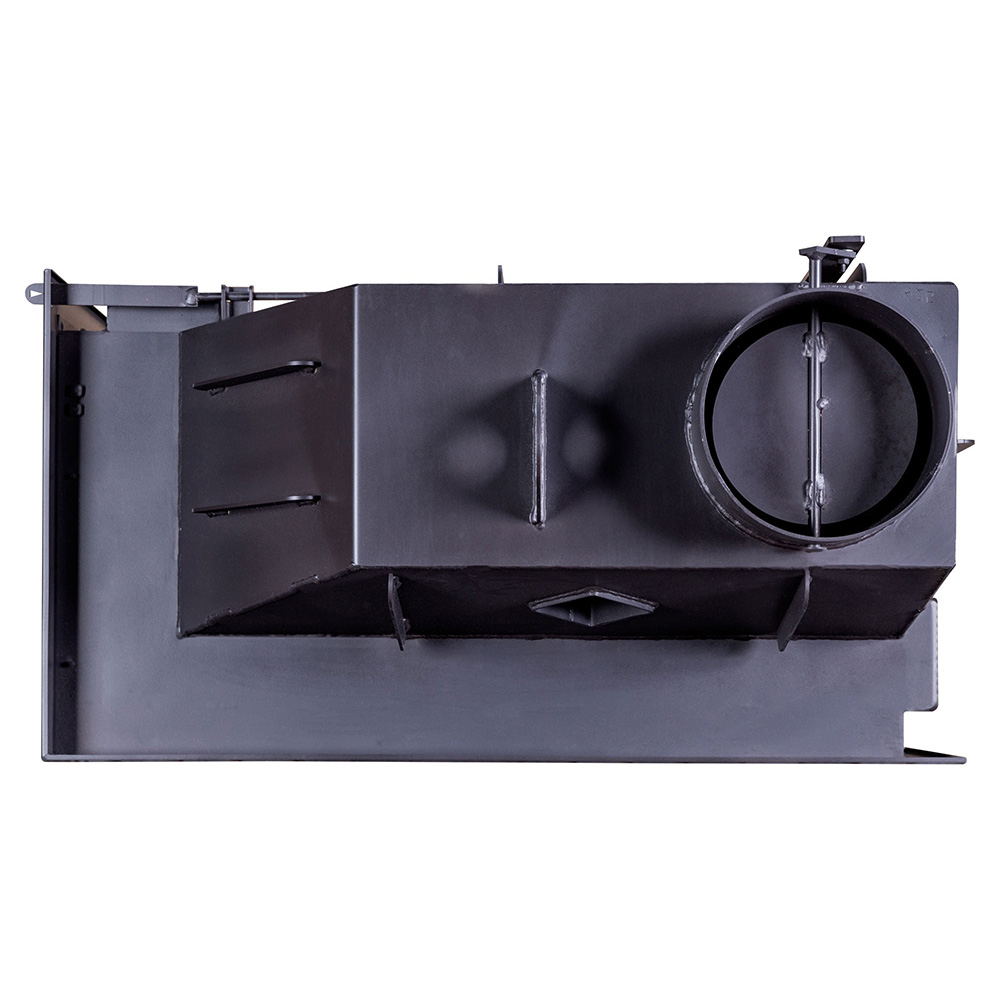 Каминная топка с двумя стеклами левая черный шамот EcoKamin Альфа 800LB