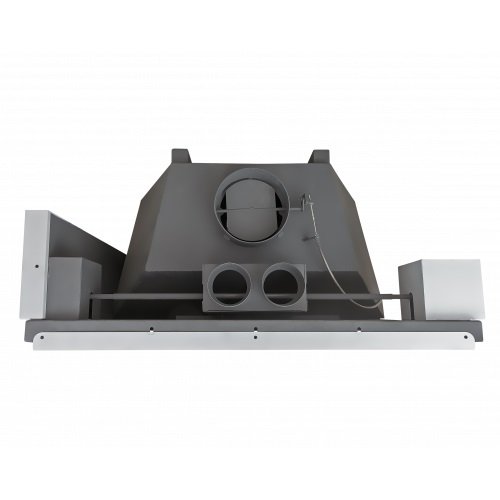 Каминная топка пристенная с подовым горением и футеровкой под кирпич Экокамин Вега 1200P