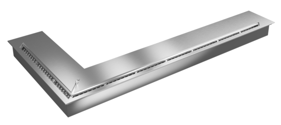 Топка-горелка Прямоугольный контейнер ZeFire угловой 1200 (ZeFire)