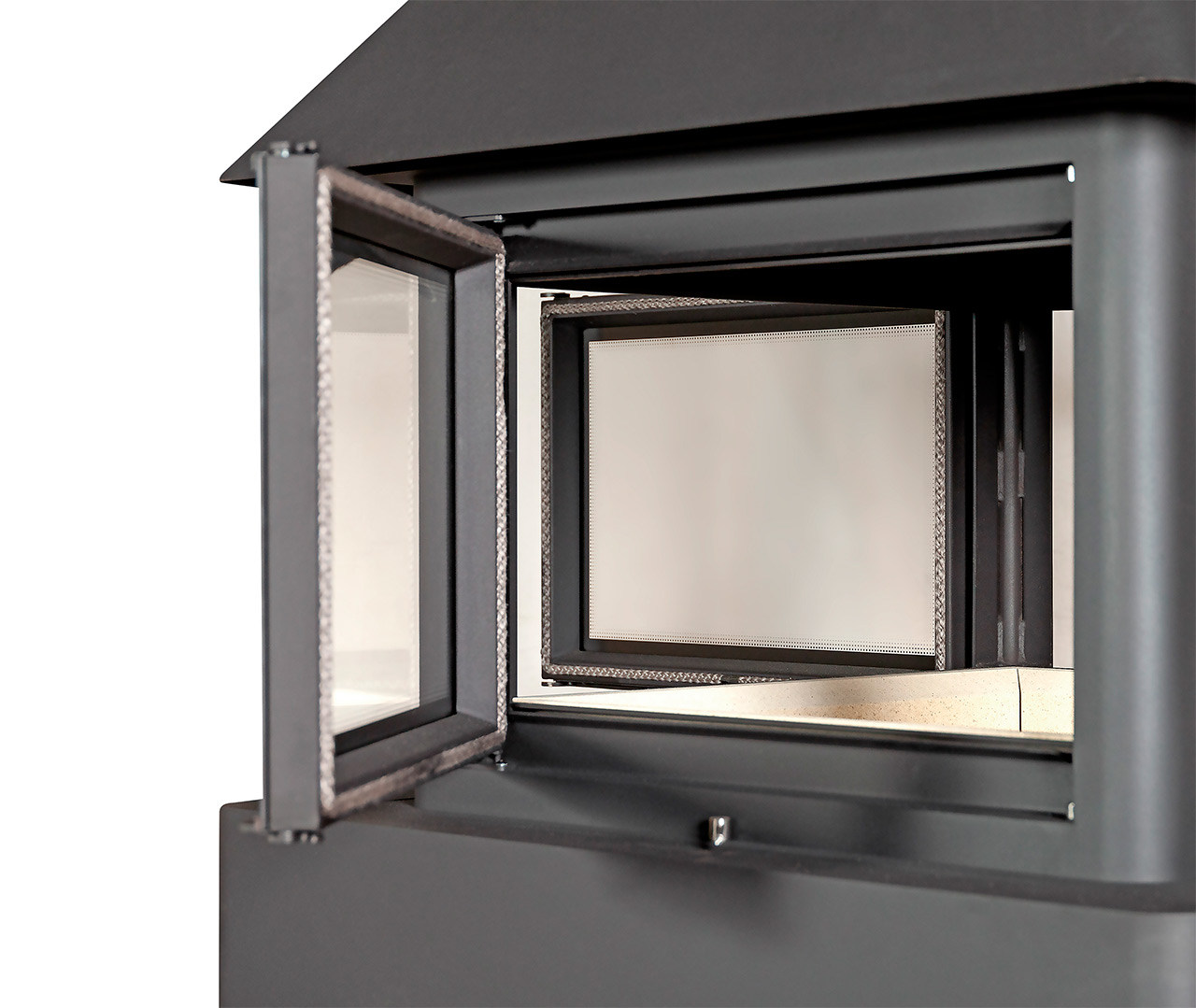 Камин островной черный Экокамин Эклипс Гигант 4D 992MCOLSFF