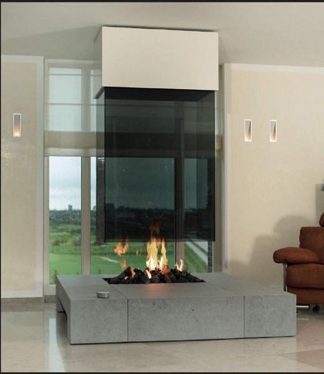 Биокамин центральный трехсторонний Boley 73BR