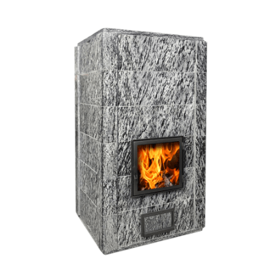 Печь-камин теплонакопительная пристенная с плитой Talkorus Katarina 25/1820