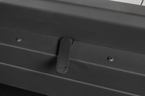 Камин пристенный трехсторонний черный Экокамин Мадрид KM203