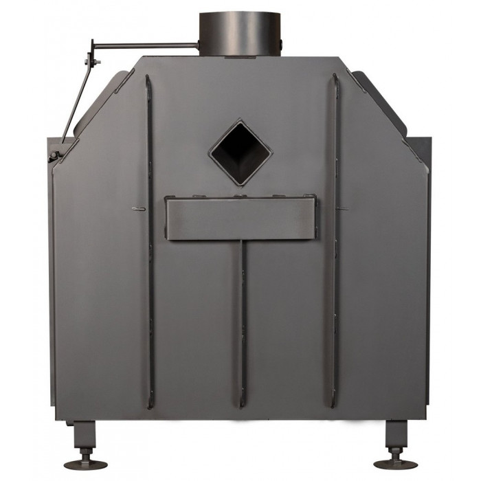 Каминная топка подовая черная EcoKamin Омега 700