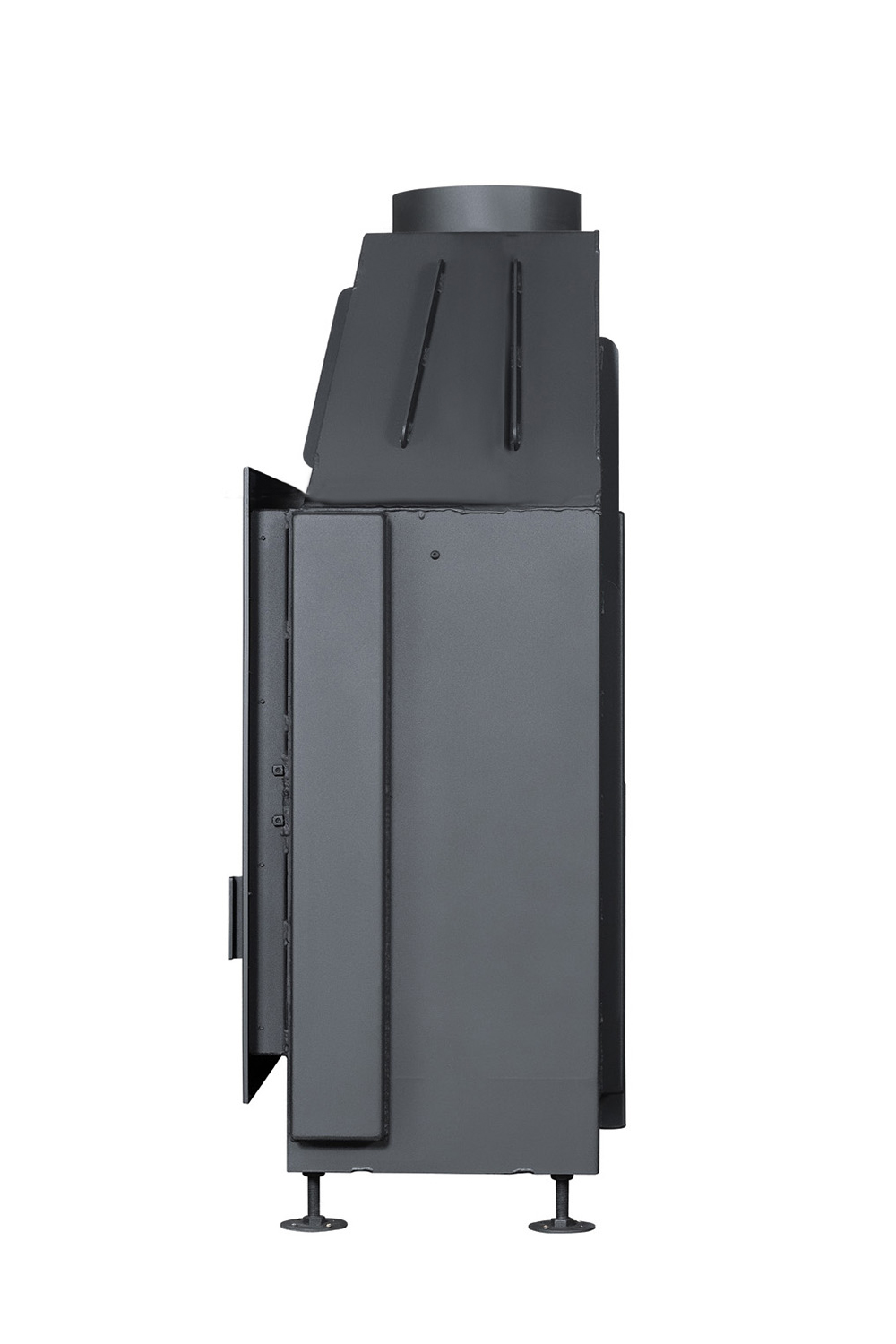 Каминная топка подовая черный шамот EcoKamin Альфа 1000B