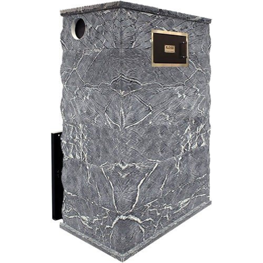 Печь для бани дровяная с облицовкой талькомагнезит Скала Klover RT 100-RV