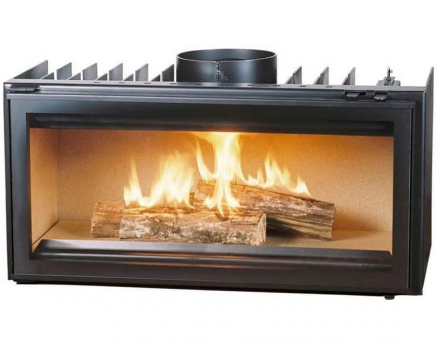 Каминная топка стальная с боковым открыванием Chazelles VE1000