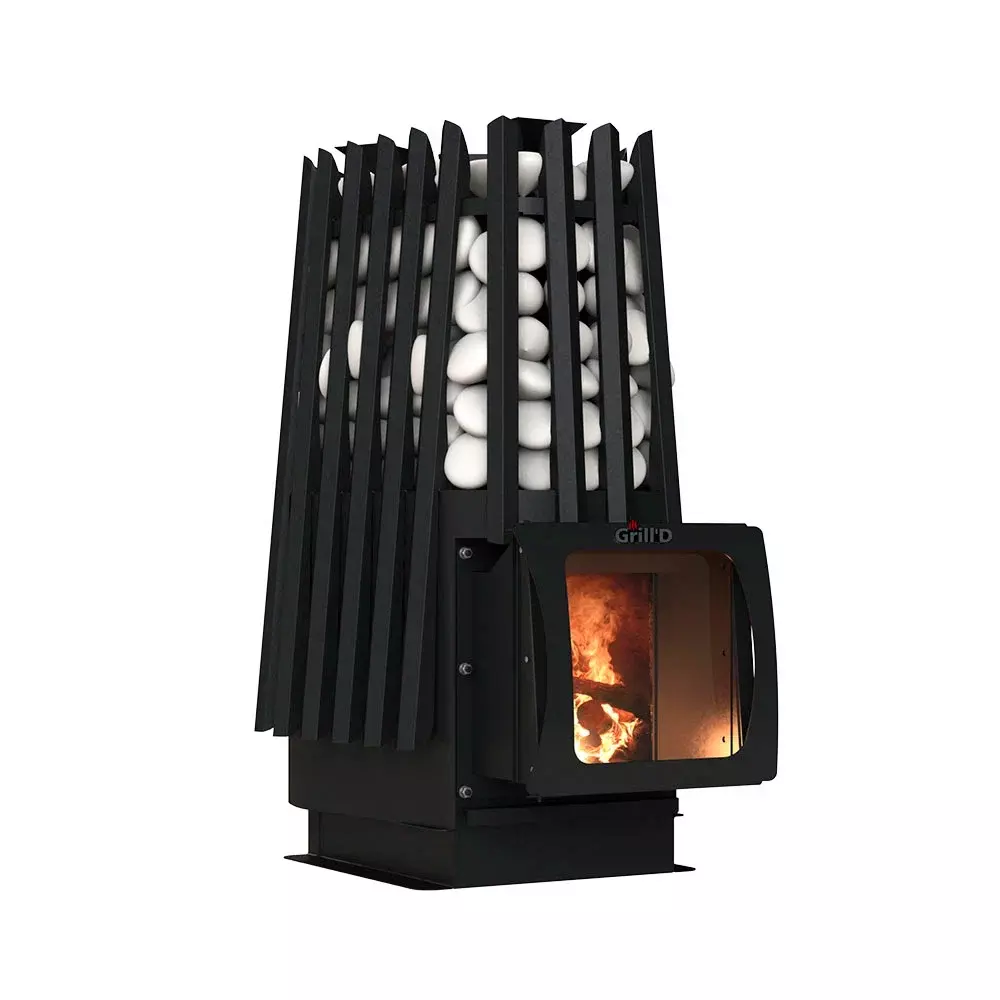 Дровяная банная печь Grill'D Cometa Vega 350 Short Window Max