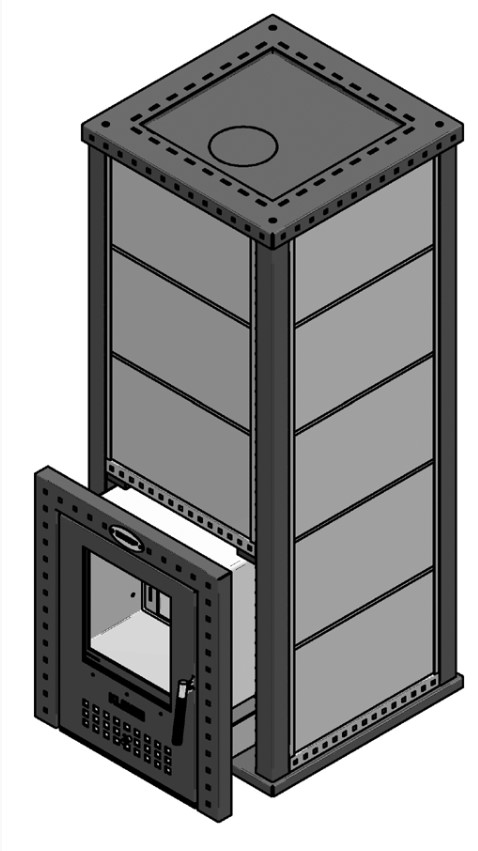 Печь банная дровяная в облицовке талькомагнезит Klover KLV RT 35-RV