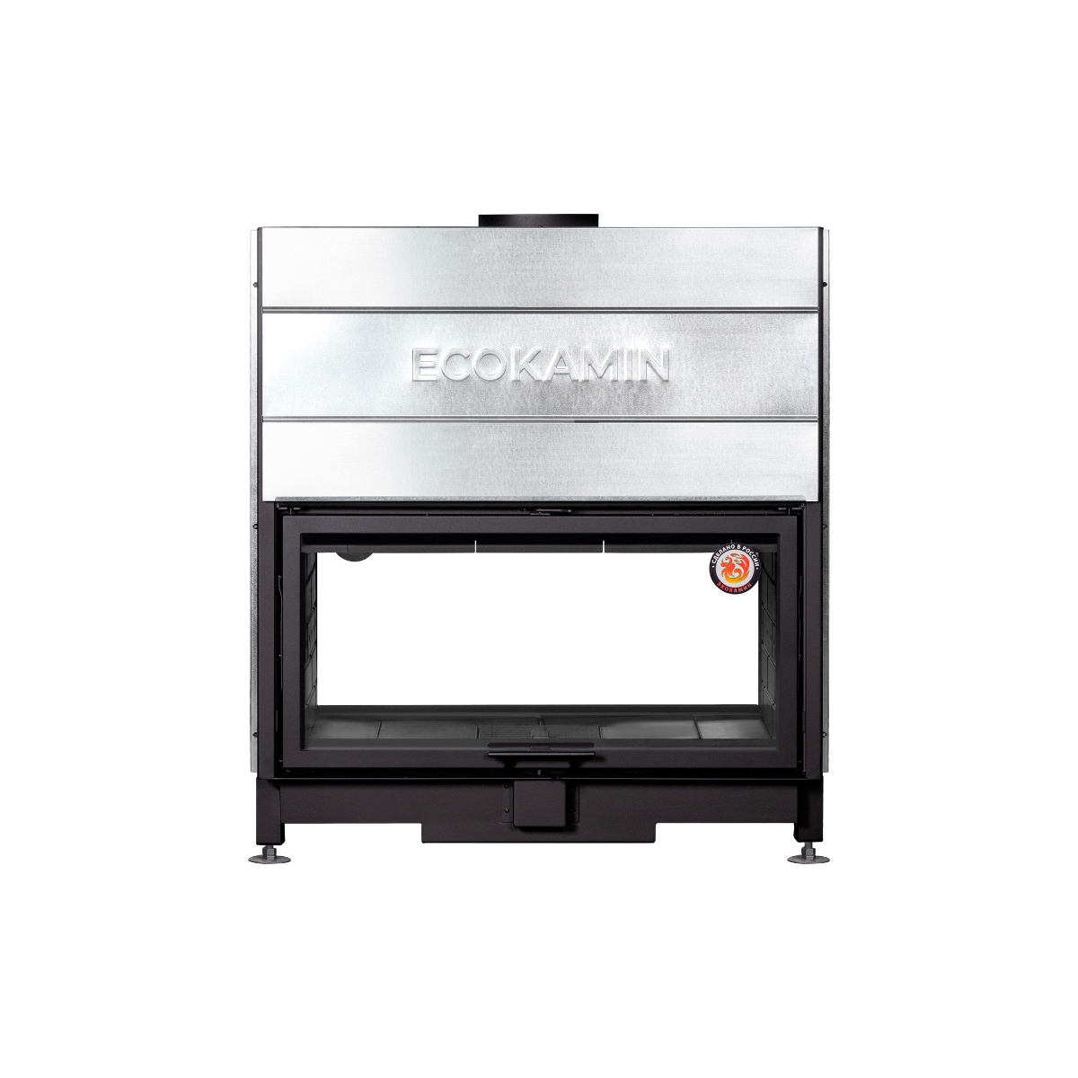 Каминная топка туннельная с шамотом EcoKamin Вега 1000T купить в Санкт-Петербурге