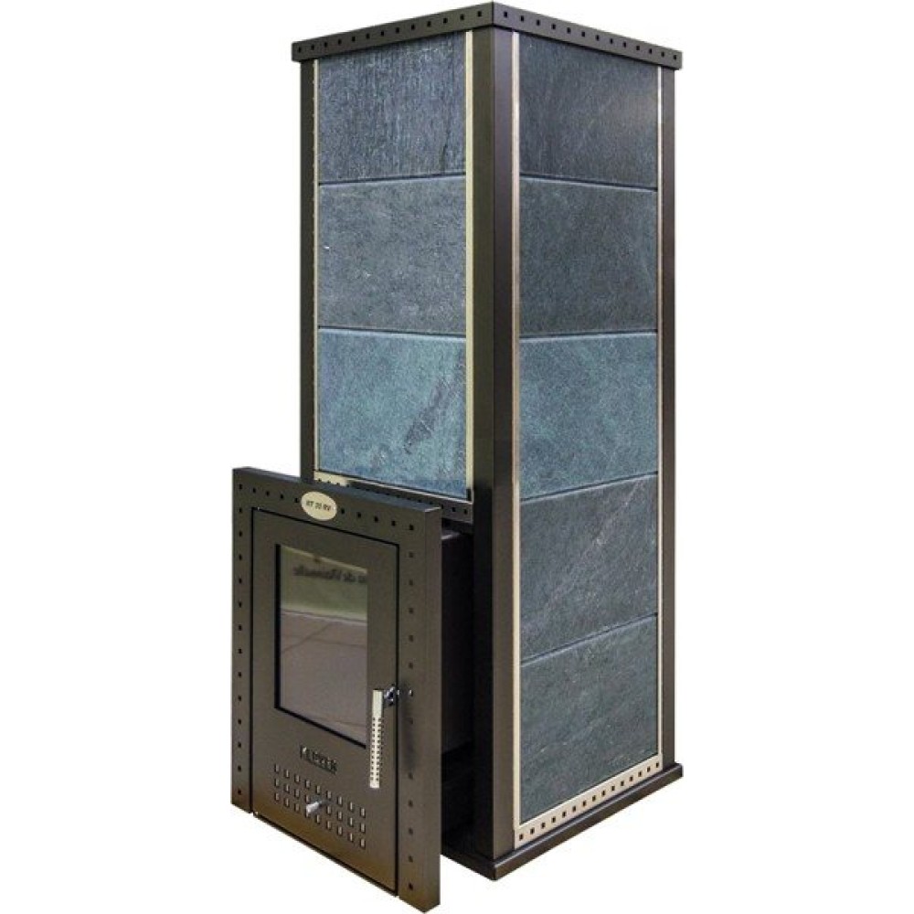 Печь для бани с облицовкой серпентинит Klover KLV RT 35-RV купить в Санкт-Петербурге