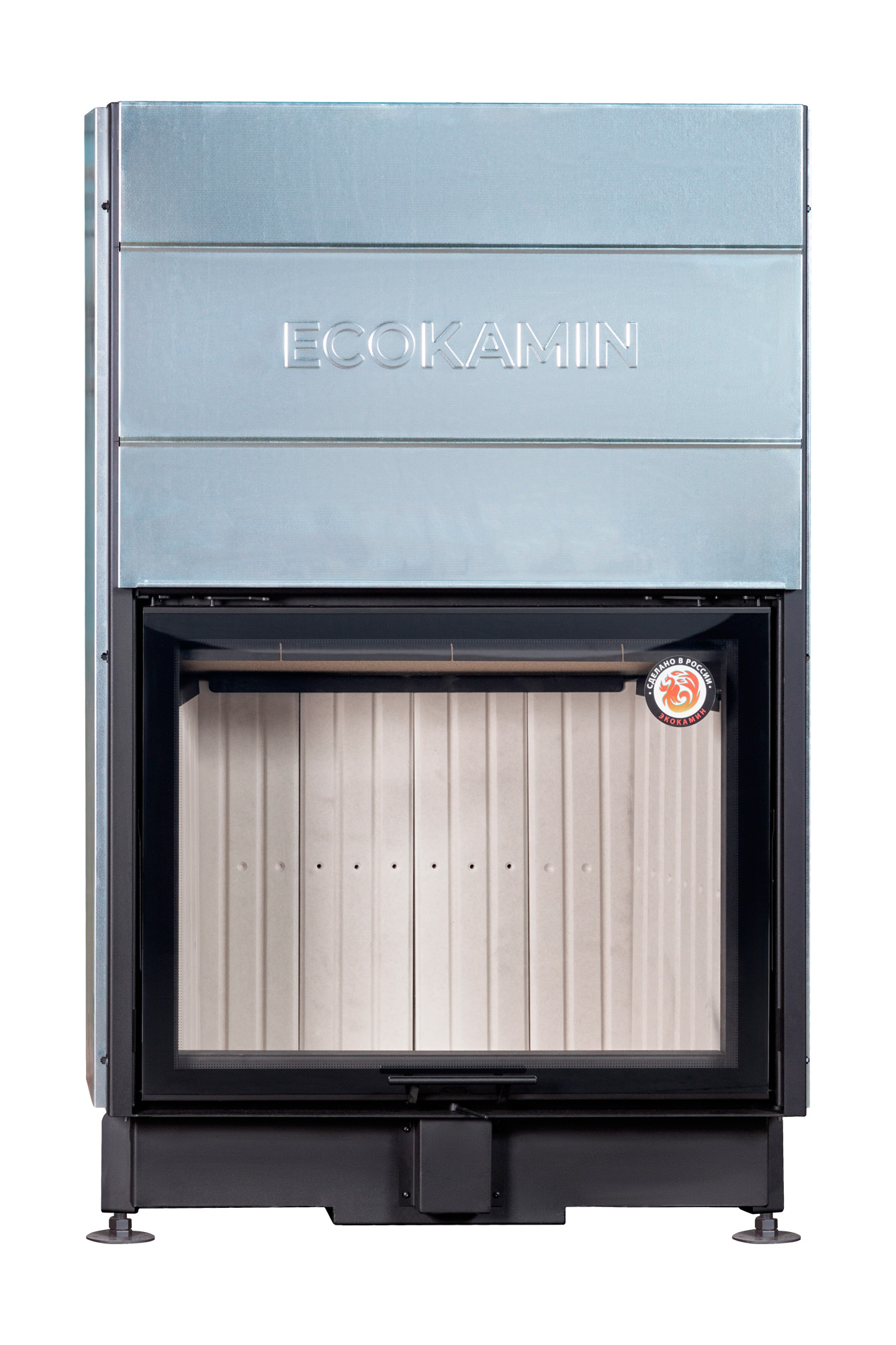 Каминная топка с подовым горением и принтингом Экокамин Вега 1000MP купить в Санкт-Петербурге