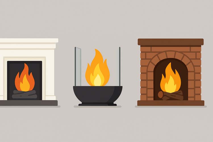 Разрешенные виды каминов