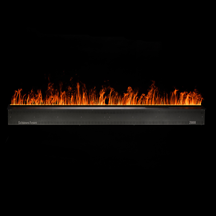 Встраиваемый электрический 3D-камин FireLine 2000 Blue Pro (с эффектом cинего пламени)
