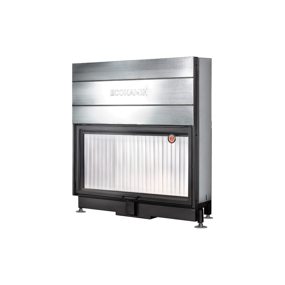 Каминная топка с подовым горением и чёрной футеровкой Экокамин Вега 1600 купить в Санкт-Петербурге