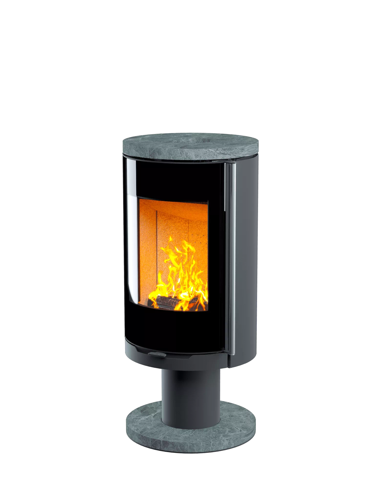 Печь-камин с крышкой из талькомагнезита и длинной черной ручкой Astov R R1.0 N купить в Санкт-Петербурге