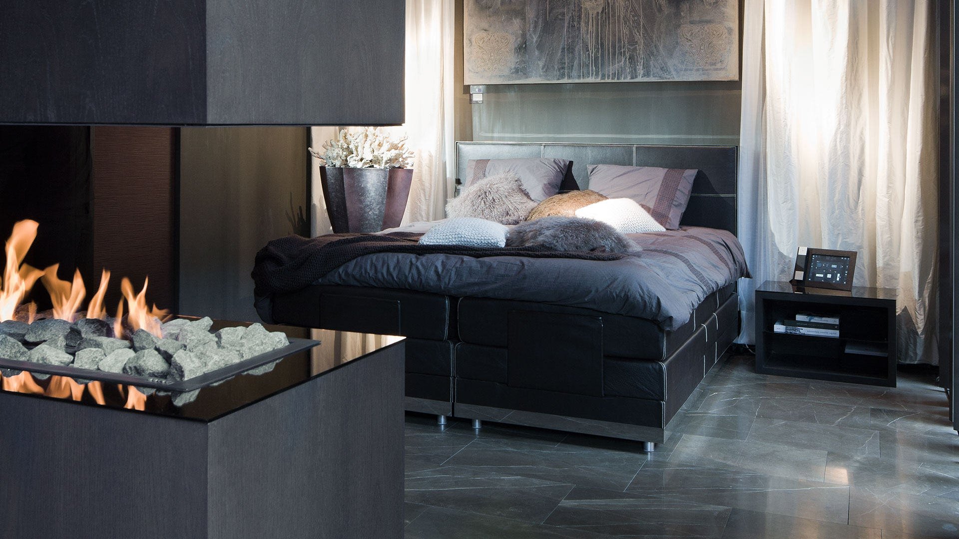 Камин островной дровяной стальной Boley 870