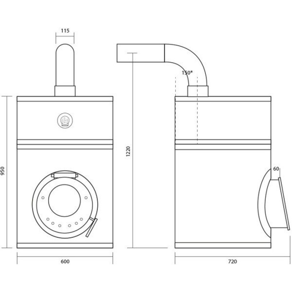 Печь для сауны со стеклянной дверцей IKI Loyly 132
