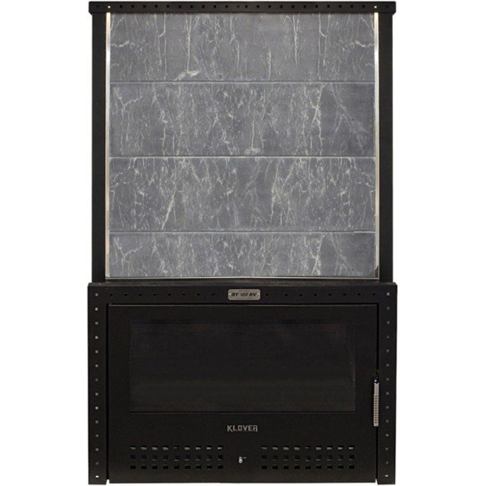 Печь банная дровяная с облицовкой талькомагнезит Klover RT 100-RV