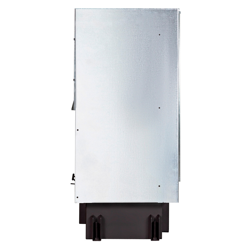 Каминная топка с угловым стеклом и подовым горением Экокамин Дельта 800LР