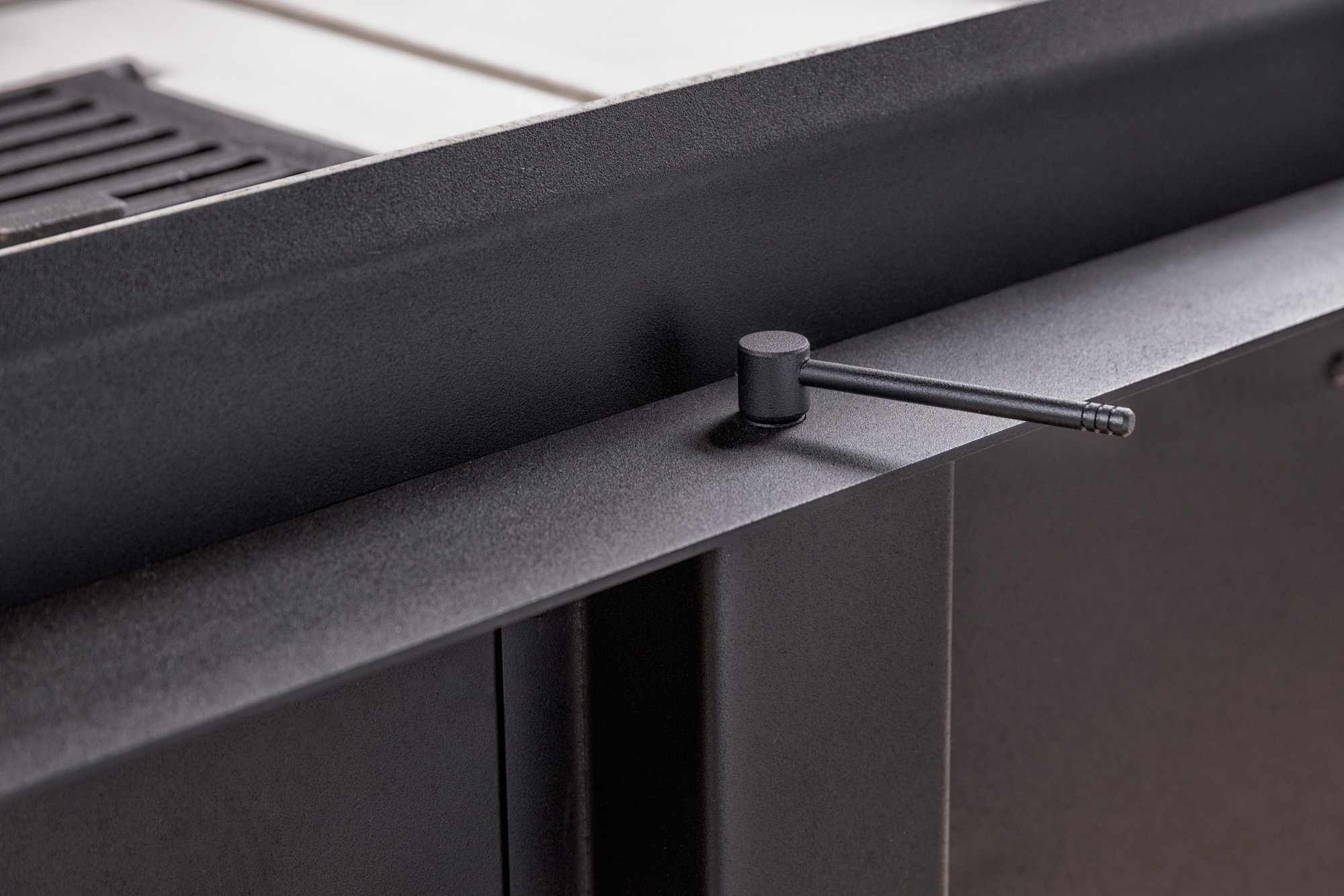 Каминная топка с двумя стеклами принтинг правая EcoKamin Дельта 1000R