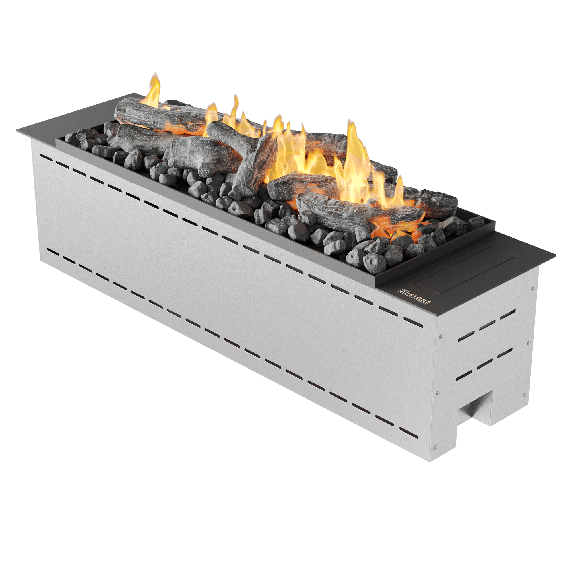 Автоматический биокамин встраиваемый с объемным поверхностным горением и эффектом тления Airtone Prime 900