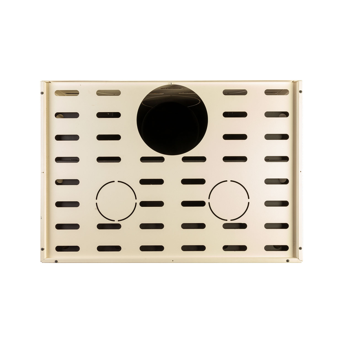 Камин пристенный слоновая кость и белый шамот Экокамин Родос 800 KRN800K