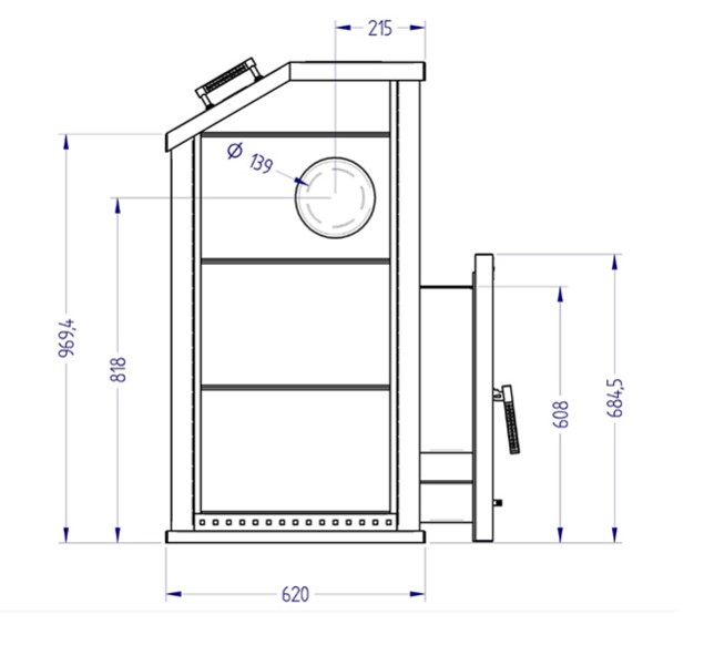 Печь для бани с облицовкой из серпентинита Klover RT 35-Ps