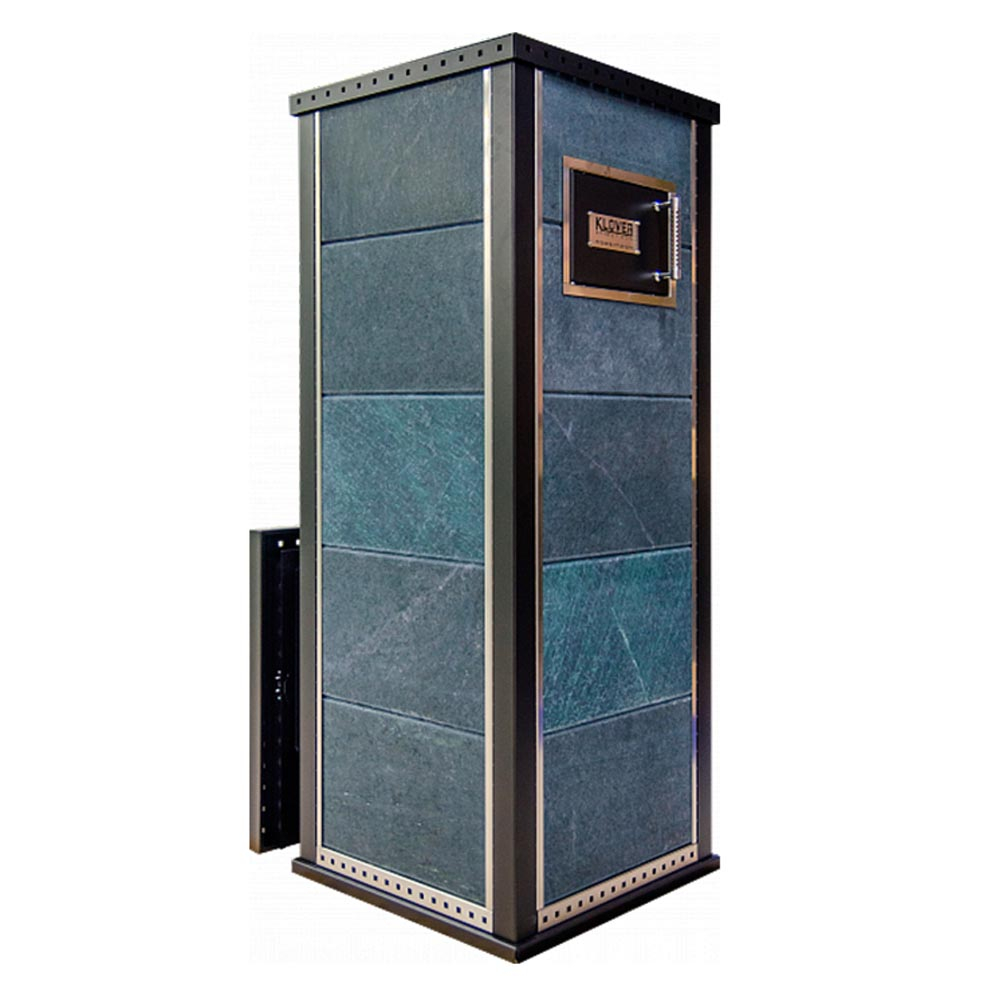 Печь для бани с облицовкой талькомагнезит и выносной топкой Klover KLV RT 50-RV 310S