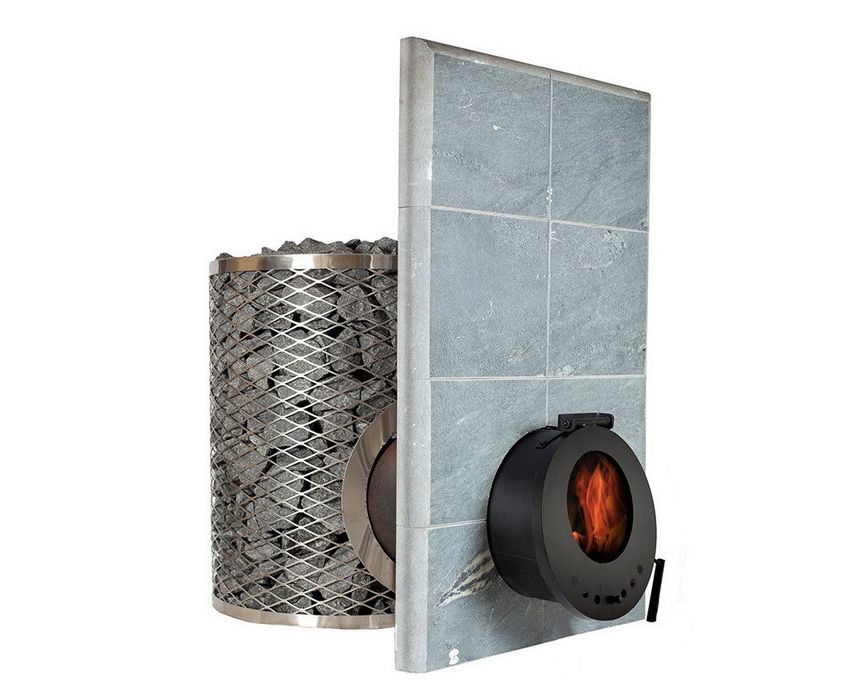 Печь для сауны дровяная со стеклянной дверцей IKI SL 123