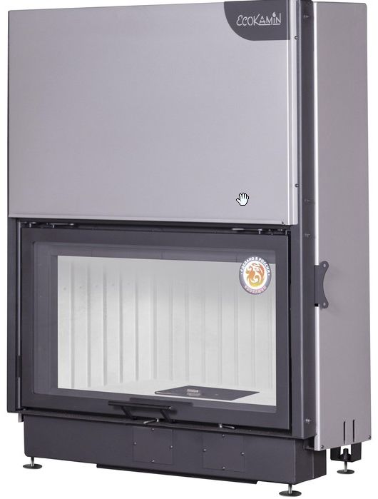 Каминная топка с футеровкой под кирпич и системой чистого стекла EcoKamin Вега 1000K купить в Санкт-Петербурге