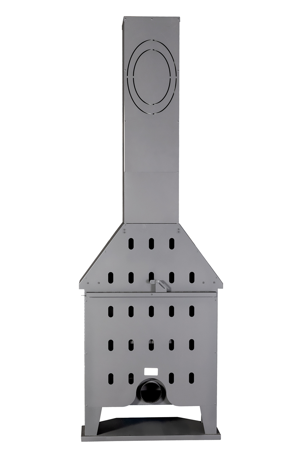 Камин пристенный графит с системой чистого стекла Экокамин Мюнхен Гигант PKN195