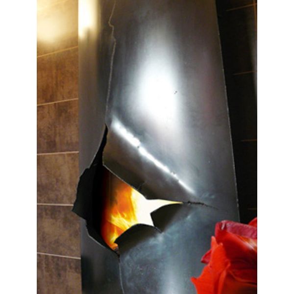 Камин пристенный открытый черный Focus Magnifocus Eclate 10238