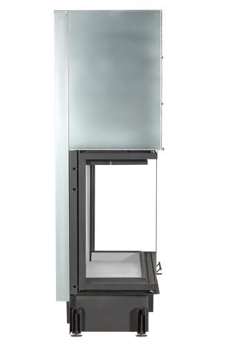 Каминная топка трехсторонняя подовая с системой чистого стекла Экокамин Дельта 1200х800х450P