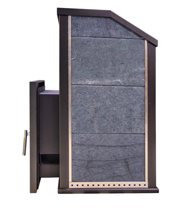 Печь для бани с облицовкой из серпентинита Klover RT 35-Ps