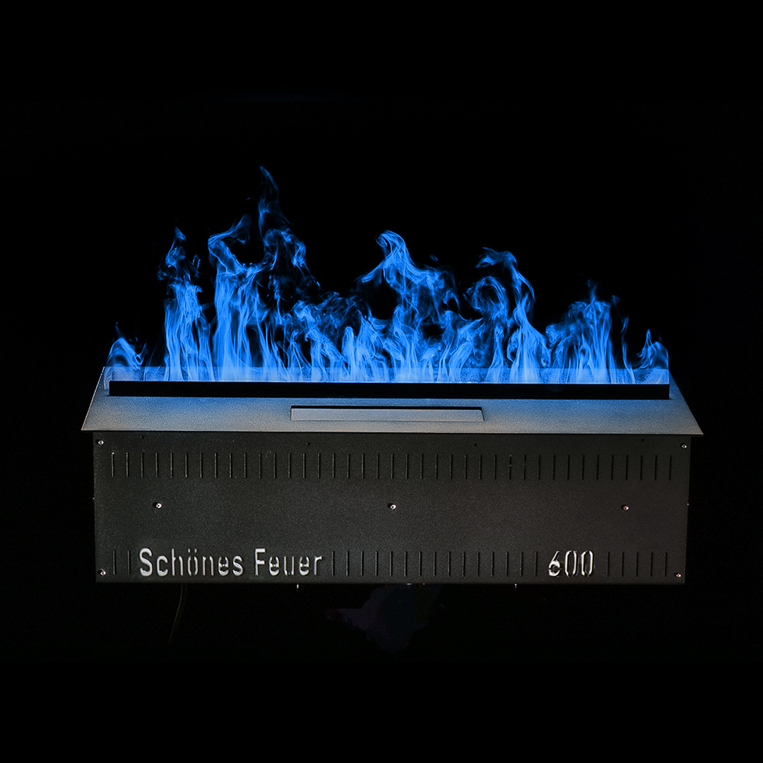 Встраиваемый электрический 3D-камин FireLine 600 Blue Pro (с эффектом cинего пламени)