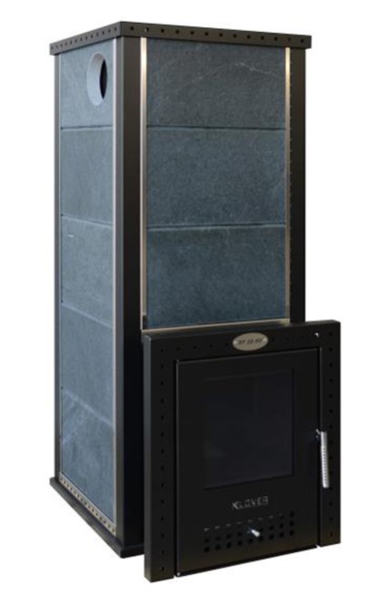 Печь для бани дровяная с облицовкой серпентинит Klover RT 35-RVs 310S купить в Санкт-Петербурге