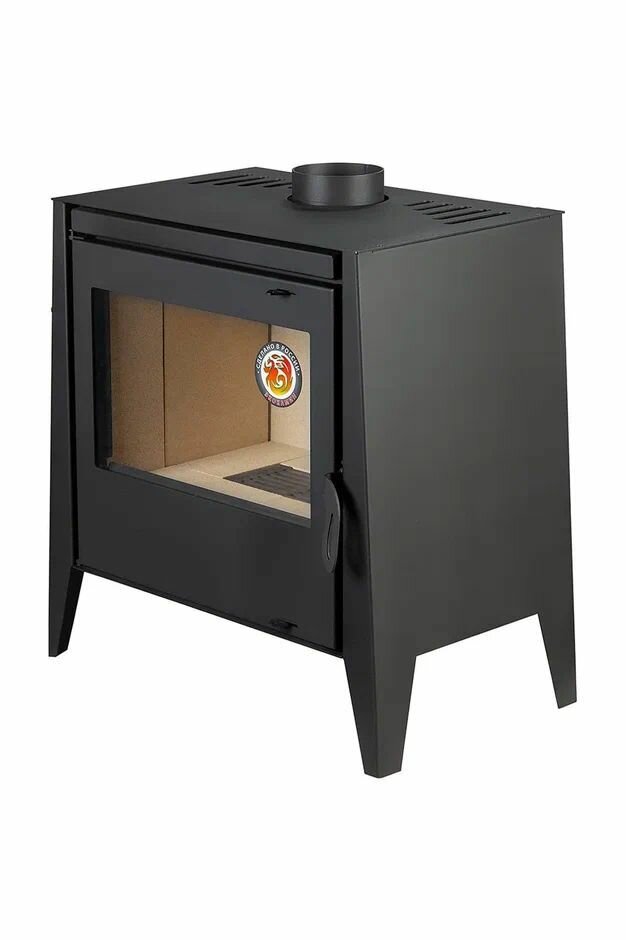 Печь-камин пристенный черный EcoKamin Бавария 12 PK187