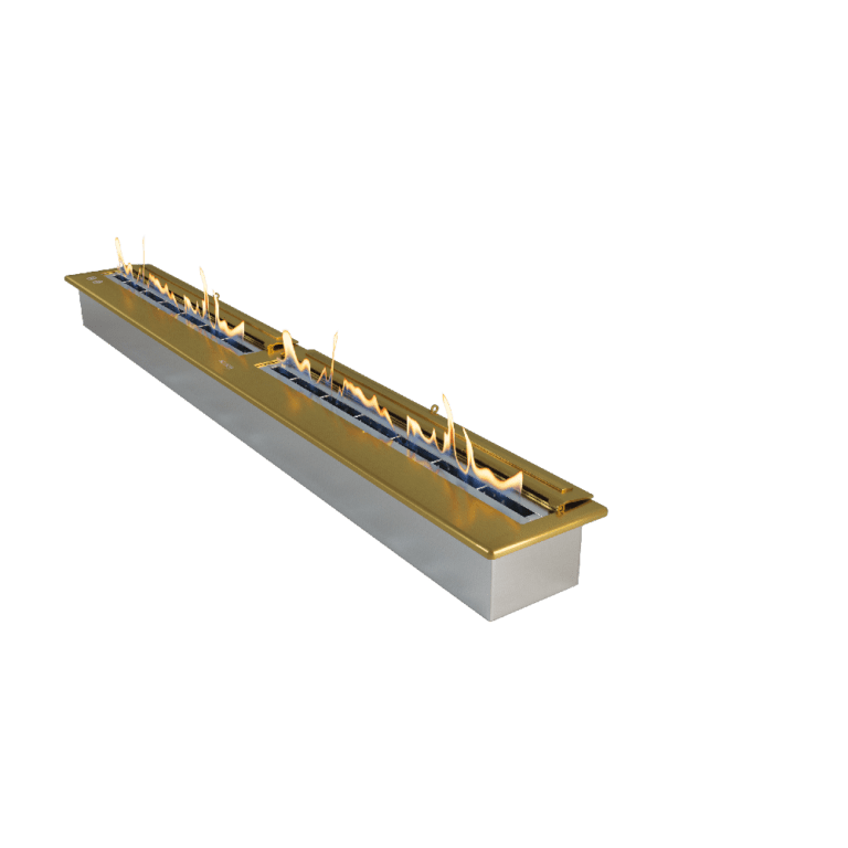 Механический линейный биокамин Airtone SLAM 1500X193 золото