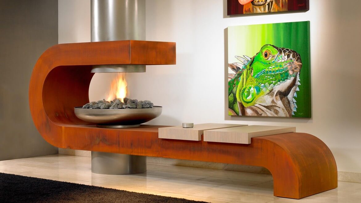 Центральный газовый камин Boley 984 Showroom купить в Санкт-Петербурге