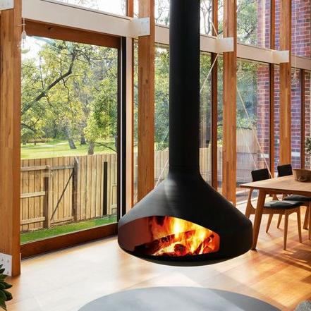 Подвесной островной камин черный Focus Ergofocus