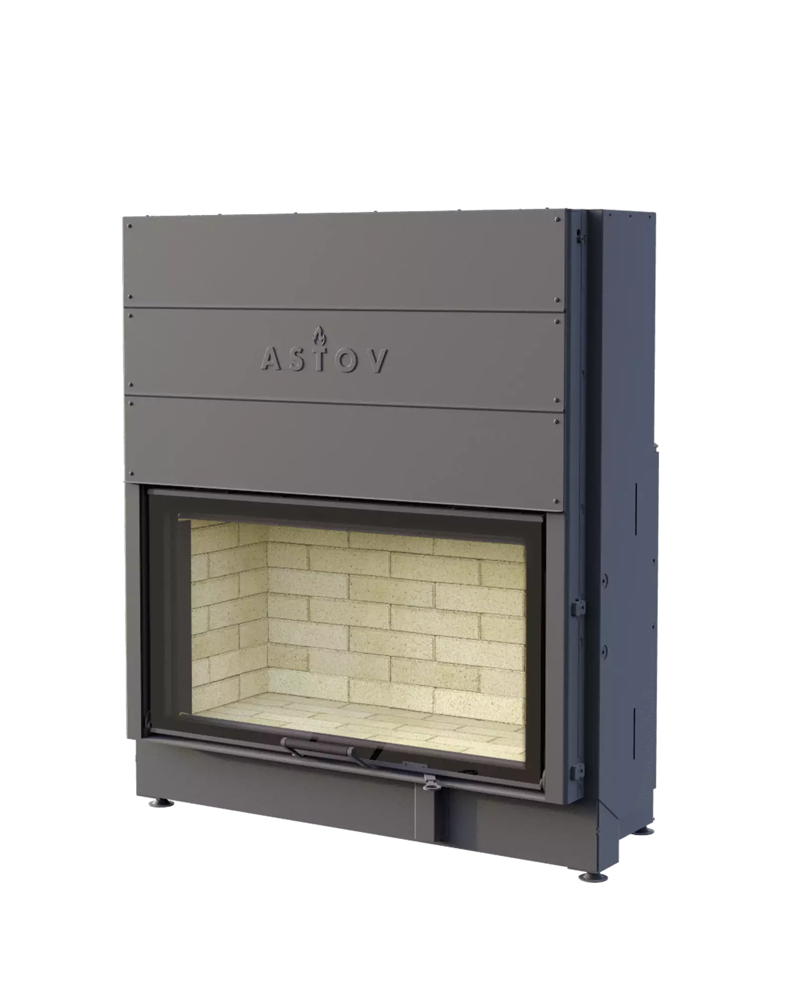 Каминная топка 10 кВт с подъемной дверью Astov ПС 10057 купить в Санкт-Петербурге