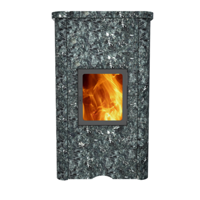 Печь-камин теплонакопительная с облицовкой Talkorus Карелочка LUX 40мм