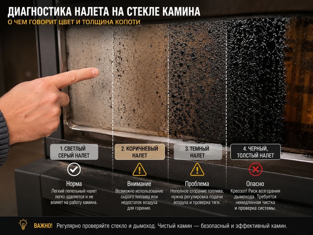 Диагностика налета на камине