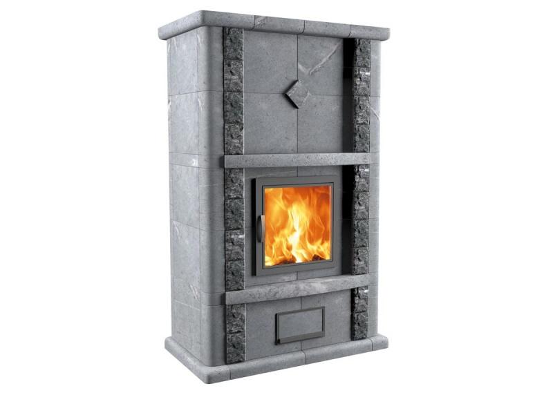 Печь-камин теплонакопительная пристенная Talkorus Kreivi 25/1690