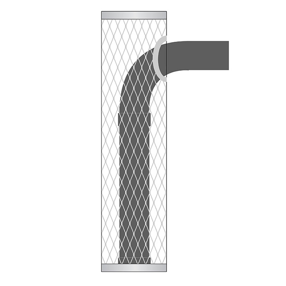 Комплект дымохода с сеткой для камней IKI Plus 5004