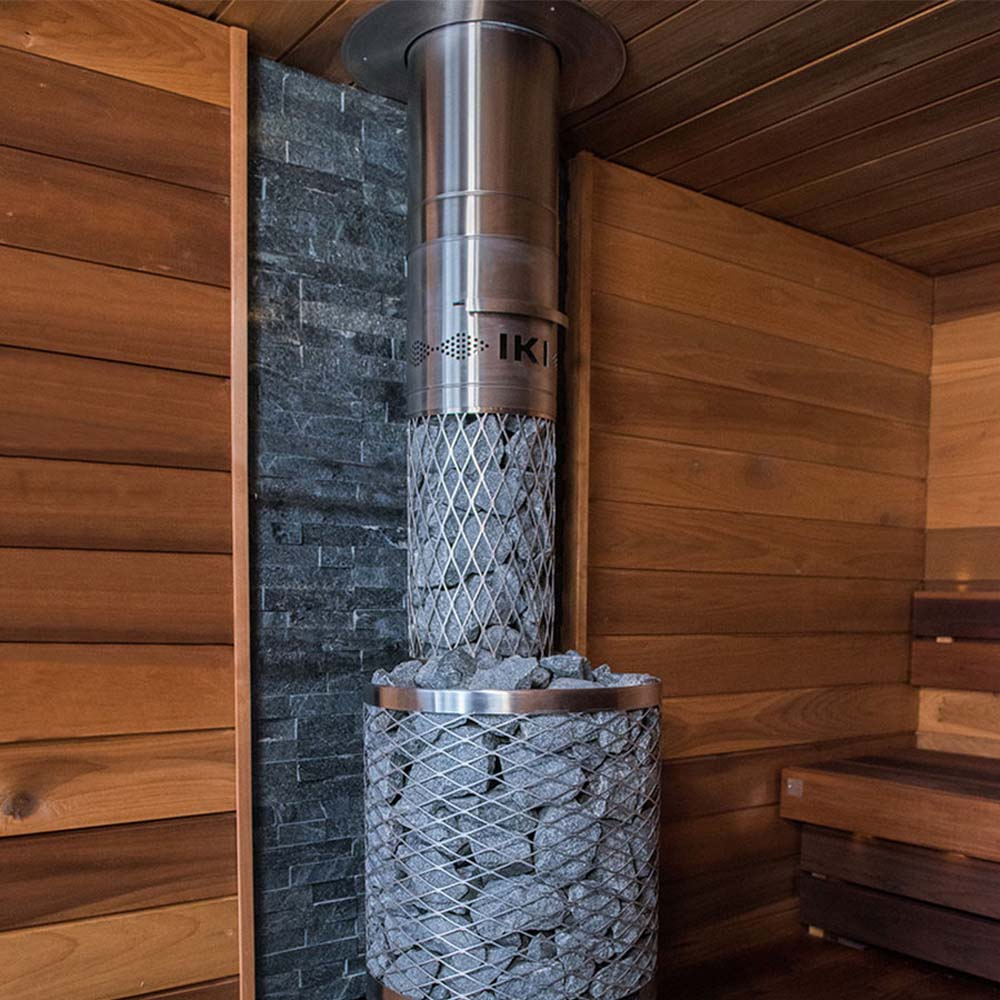 Печь для сауны дровяная со стеклянной дверцей IKI KIVI SL 144_25