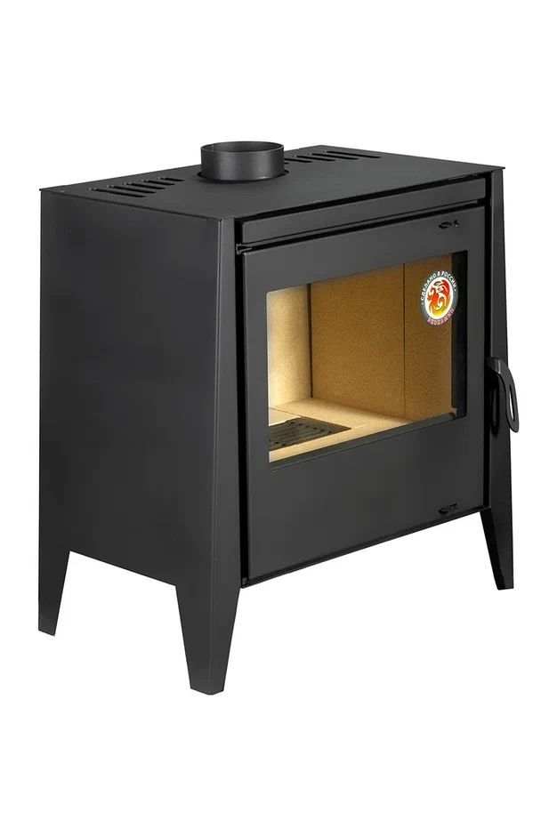 Печь-камин пристенный черный EcoKamin Бавария 12 PK187